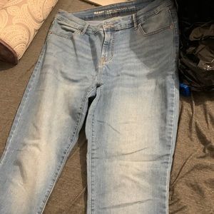 Mid rise skinny jeans